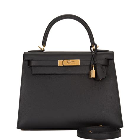 hermes kelly 28cm black|hermes kelly 28 for sale.